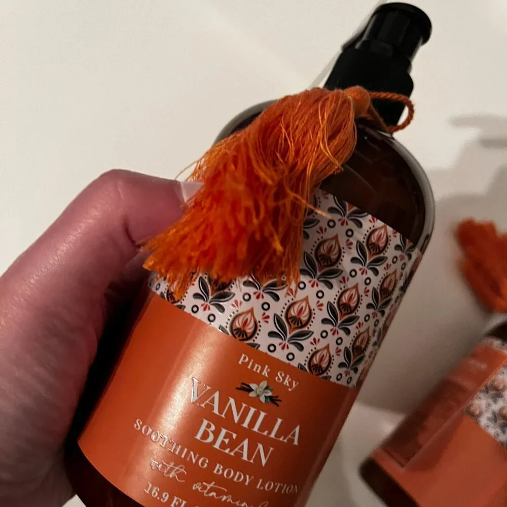 Vanilla Bean‎ Soothing Body Lotion by Pink Sky (SET OF TWO) (16.9 oz) (new/h/x)